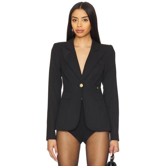 smythe classic duchess blazer black US10 - Picture 1 of 8